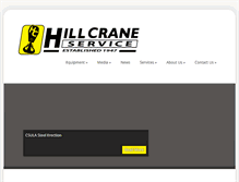 Tablet Screenshot of hillcrane.com